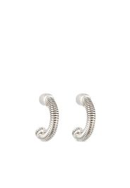 Nina Ricci 1990s pre-owned half-hoop post-back earrings - Argento