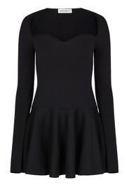 Nina Ricci sweetheart-neck flared minidress - Nero