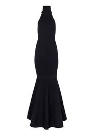 Nina Ricci halterneck sleeveless maxi dress - Nero