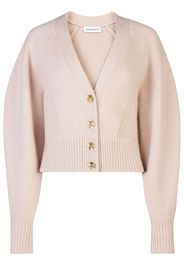 Nina Ricci V-neck butto-down cardigan - Toni neutri