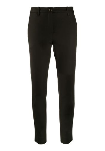 cropped slim fit trousers