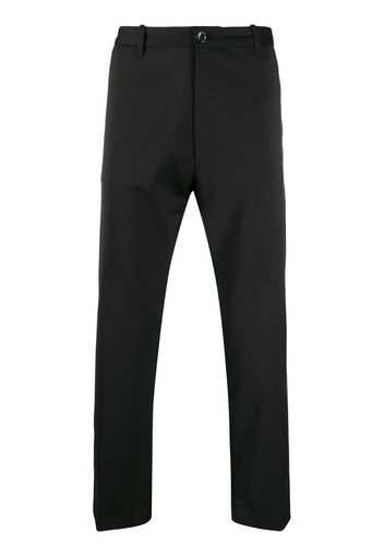 straight-leg tailored trousers