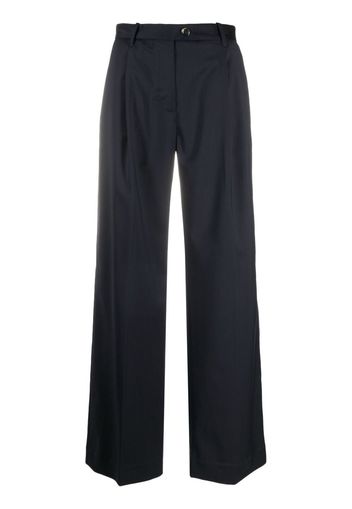 Nine In The Morning pleat detailing palazzo trousers - Blu