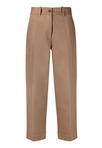 Nine In The Morning Pantaloni crop - Marrone