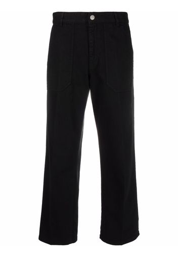 Nine In The Morning Pantaloni dritti crop - Nero