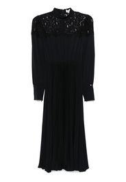NISSA Abito midi con dettaglio in pizzo a fiori - Nero