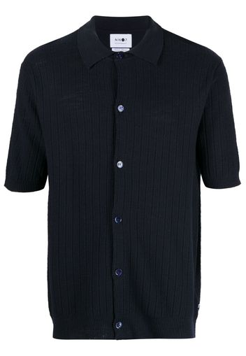 NN07 short-sleeves knitted shirt - Nero