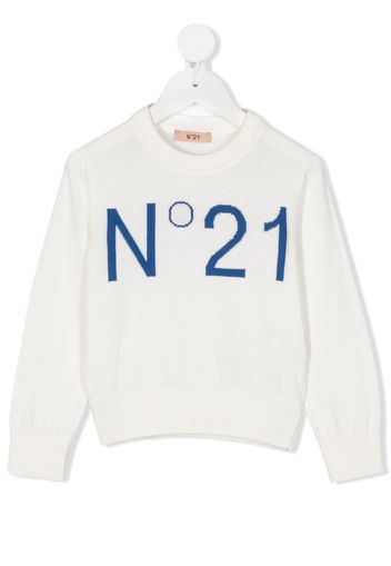 logo crew-neck jumper