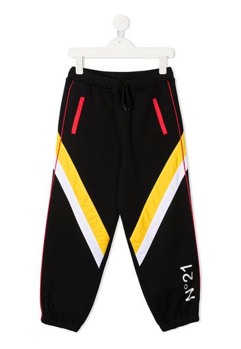 colour-block track pants