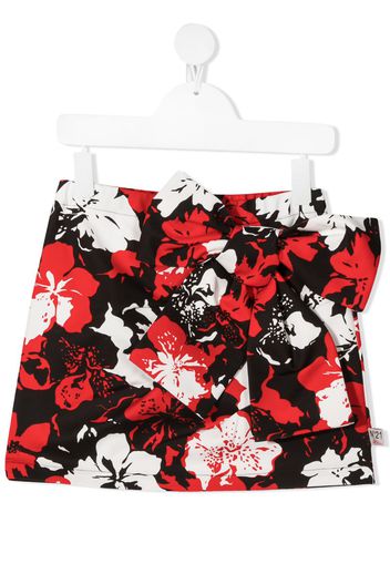 floral print mini skirt