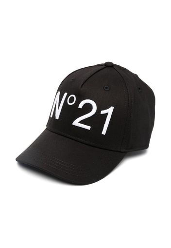 Nº21 Kids logo-print baseball cap - Nero