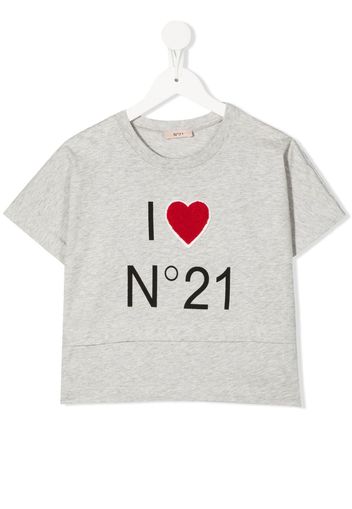 Nº21 Kids T-shirt con stampa - Grigio