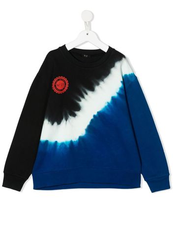 Nº21 Kids Felpa con fantasia tie-dye - Nero