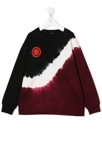 Nº21 Kids Felpa con fantasia tie-dye - Rosso