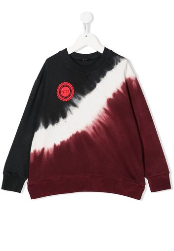 Nº21 Kids tie-dye print sweatshirt - Nero