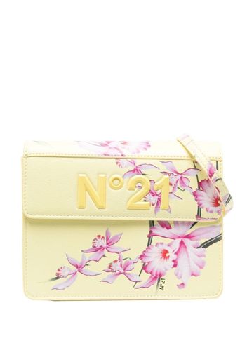 Nº21 Kids Borsa a spalla a fiori - Giallo