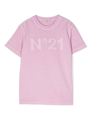 Nº21 Kids T-shirt con stampa - Rosa