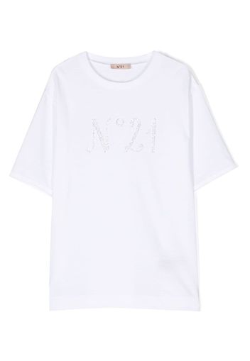 Nº21 Kids T-shirt con decorazione - Bianco