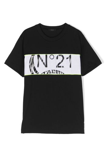 Nº21 Kids T-shirt con stampa - Nero