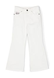 Nº21 Kids Pantaloni a gamba ampia - Bianco