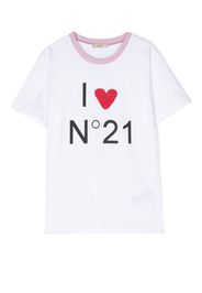 Nº21 Kids T-shirt con stampa - Bianco