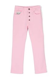 Nº21 Kids Jeans dritti a vita media - Rosa