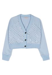 Nº21 Kids Cardigan con decorazione - Blu