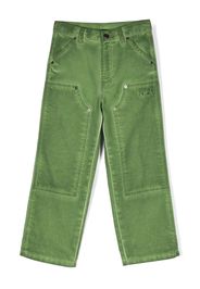 Nº21 Kids Jeans dritti con ricamo - Verde