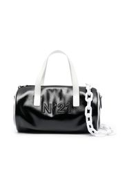 Nº21 Kids Borsa a spalla con logo goffrato - Nero