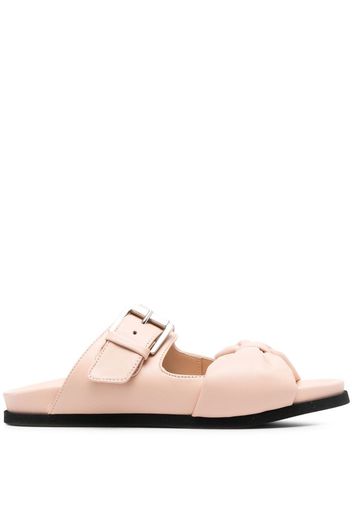 Nº21 bow detail strappy slides - Rosa