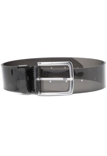 Nº21 engraved-logo buckle belt - Nero