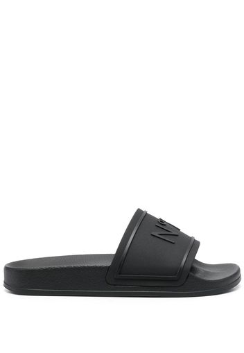 Nº21 embossed-logo slides - Nero