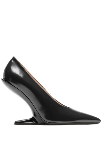 Nº21 100mm sculpted-heel leather pumps - Nero