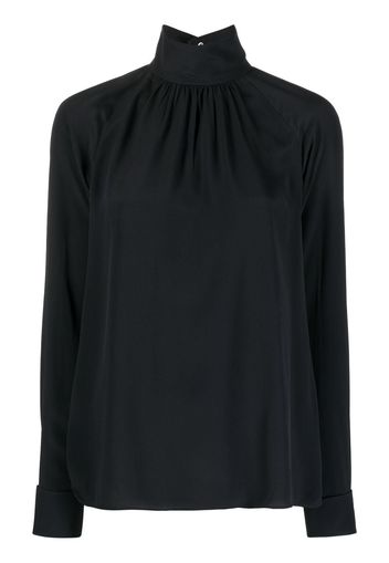 Nº21 Blusa con collo rigido - Nero