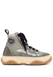 Nº21 panelled hi-top sneakers - Argento