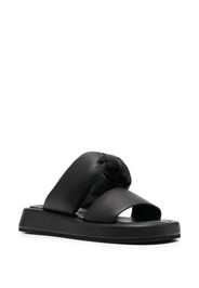 Nº21 leather slides - Nero