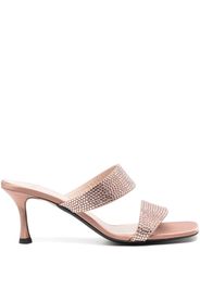 Nº21 70mm sequin-embellished calf-leather mules - Rosa