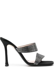 Nº21 105mm sequin-embellished calf-leather mules - Nero