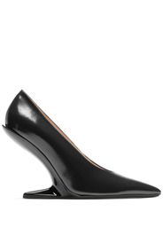 Nº21 100mm sculpted-heel leather pumps - Nero