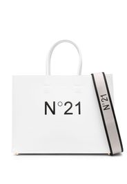 Nº21 Borsa tote con stampa - Bianco