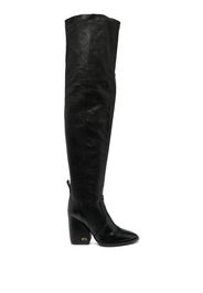 Nº21 logo-sole 100mm leather knee-high boots - Nero