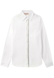 Nº21 Camicia con paillettes - Bianco