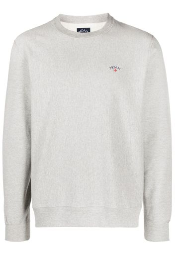 NOAH NY logo-embroidered jersey sweatshirt - Grigio