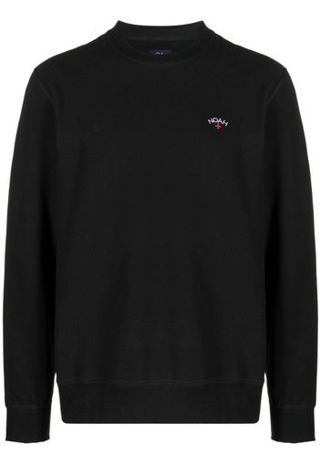 NOAH NY logo-embroidered cotton sweatshirt - Nero