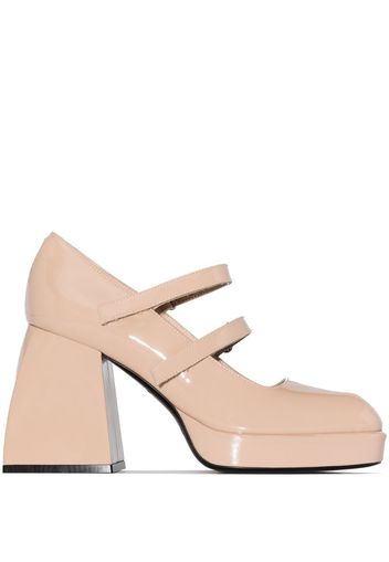 Neutral Bulla Babies 105 Mary Jane Leather Pumps