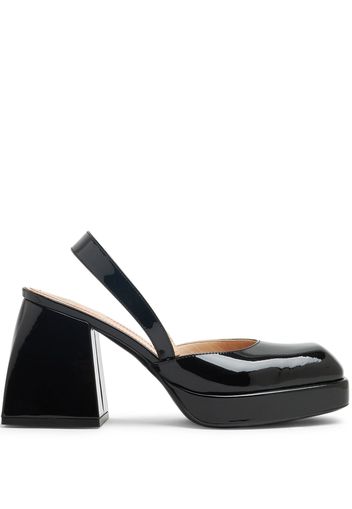 Nodaleto Bulla Jones 90mm leather platform pumps - Nero