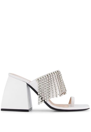 Nodaleto Bulla Preston 90mm mules - Bianco