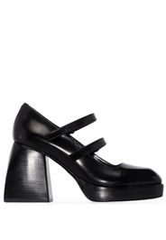 black Bulla Babies 85 Mary Jane leather pumps