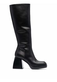 Nodaleto block-heel 80mm boots - Nero
