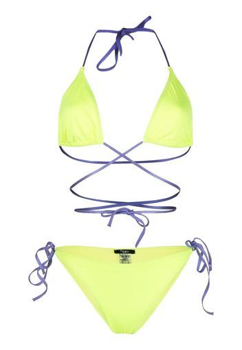 Noire Swimwear Bikini a portafoglio Tanning - Giallo